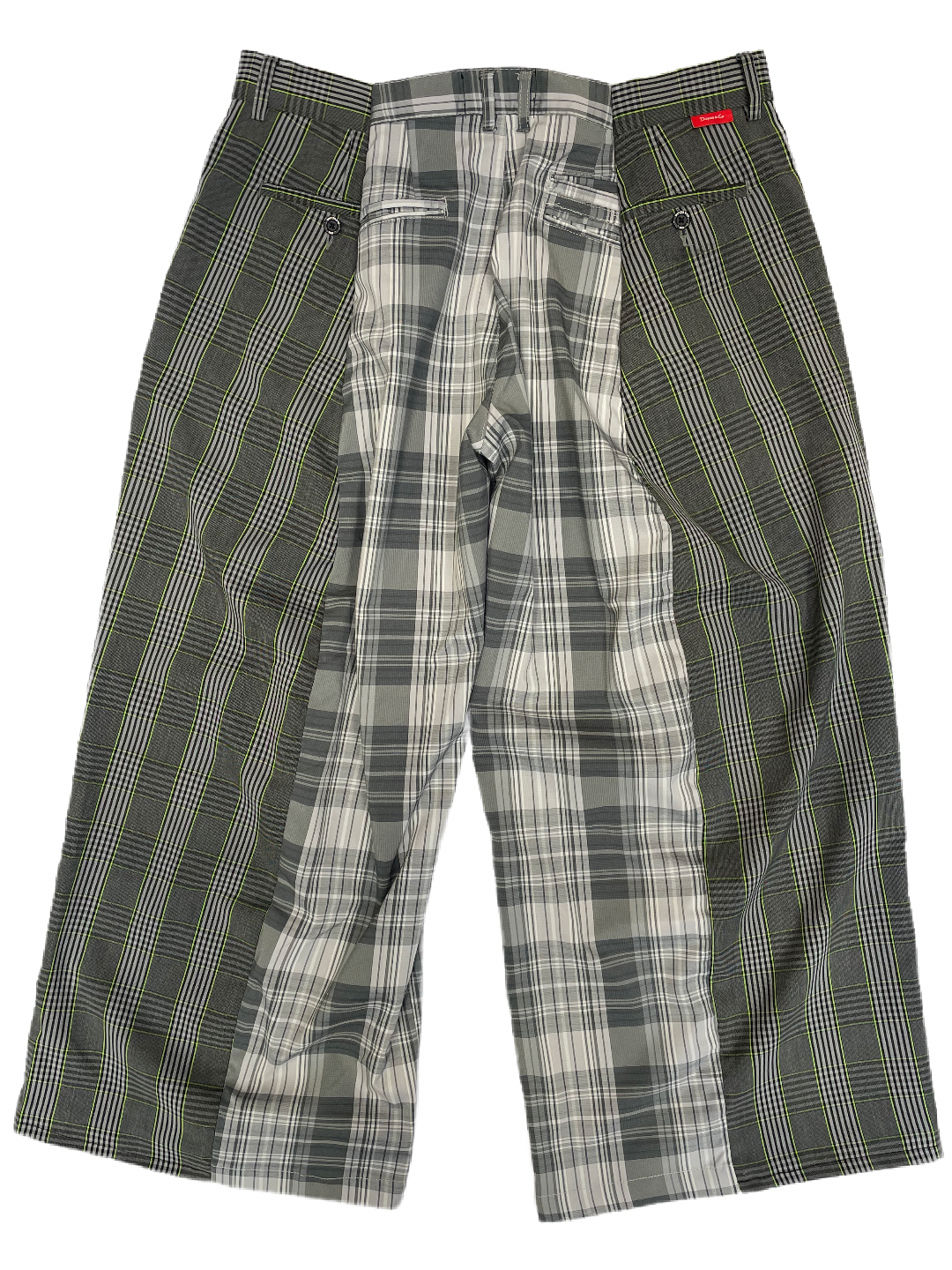 The Two-Tone Grey and Green Tartan Trousers