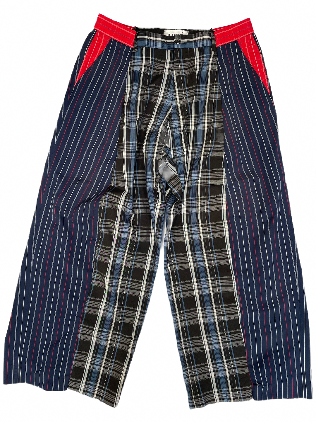 The Two-Tone Blue and Red Tartan Trousers
