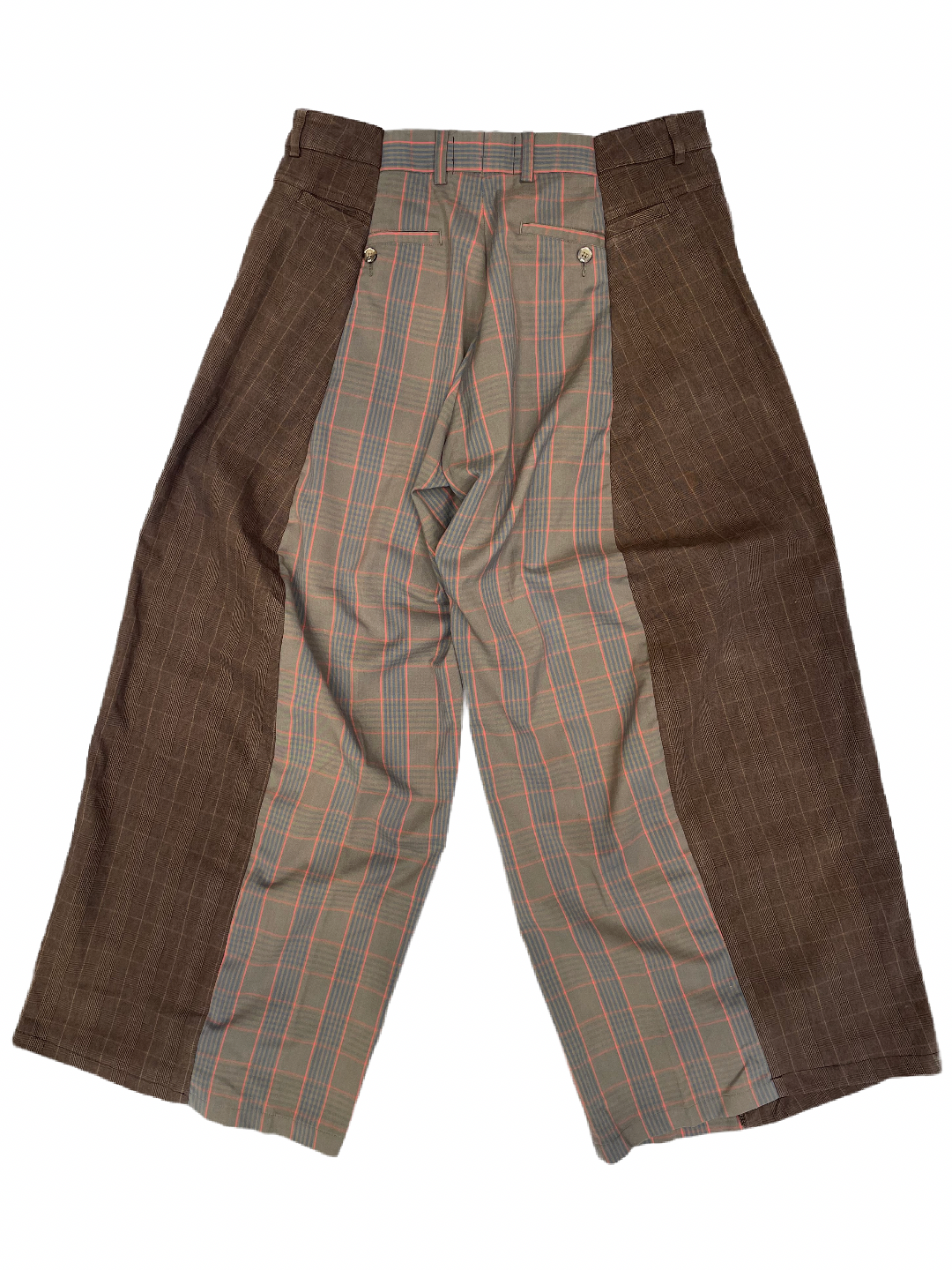 The Two-Tone Brown and Pink Tartan Trousers