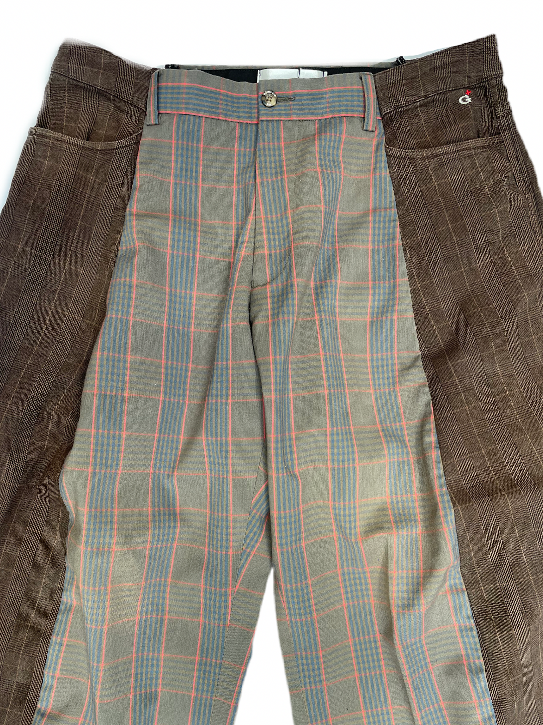 The Two-Tone Brown and Pink Tartan Trousers