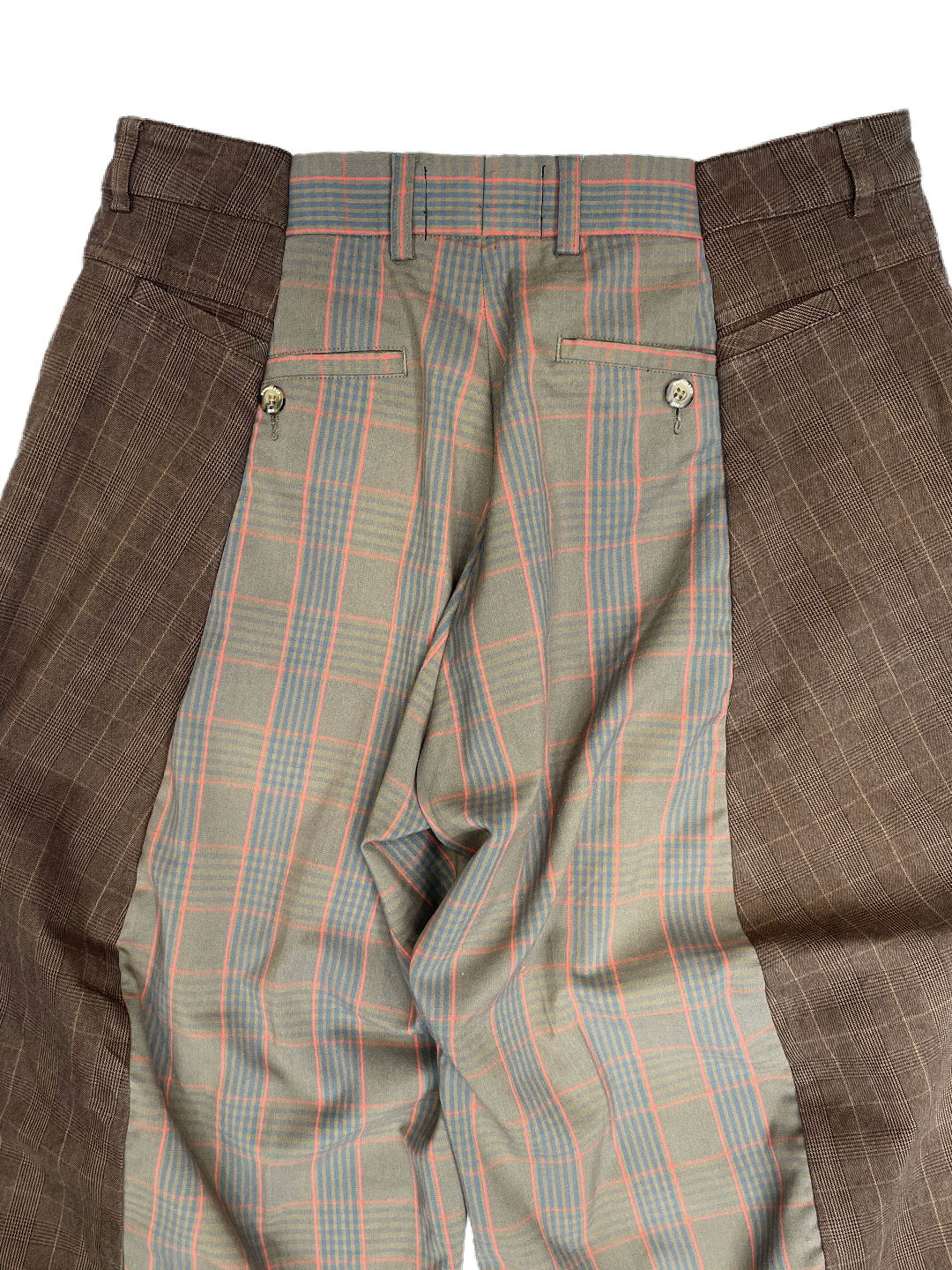 The Two-Tone Brown and Pink Tartan Trousers