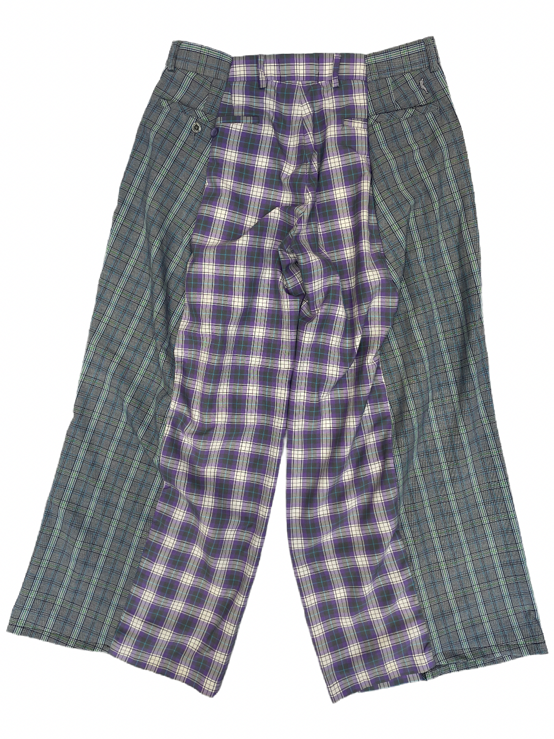 The Two-Tone Lilac and Grey Tartan Trousers
