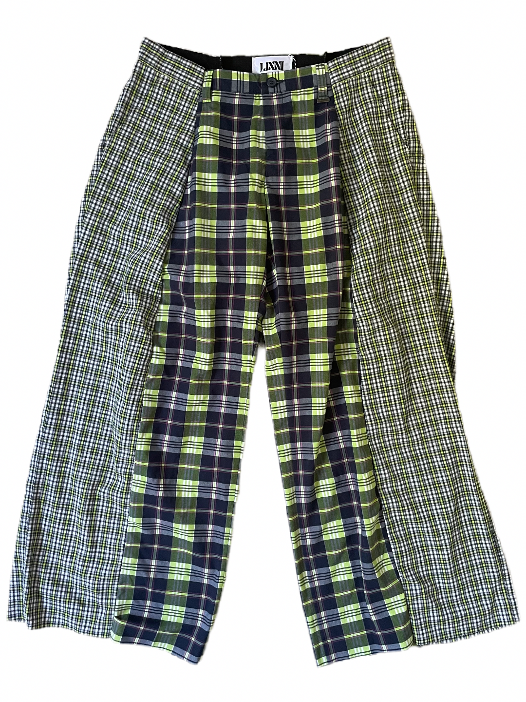 The Two-Tone Green and Blue Tartan Trousers