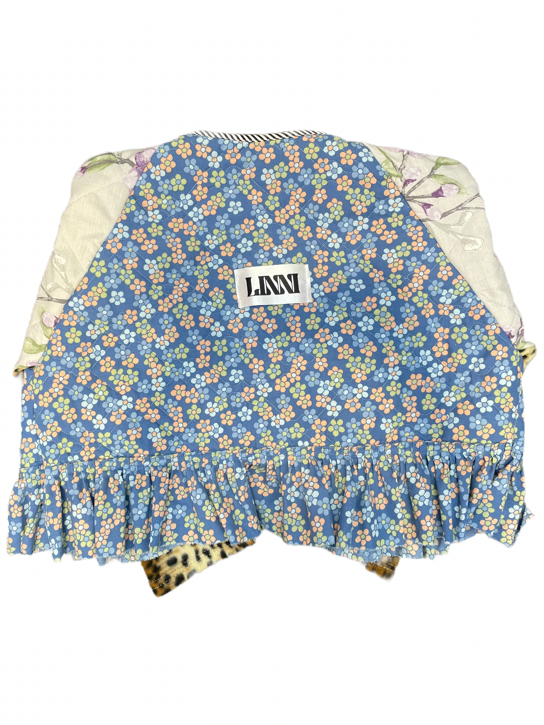 The Bomber Jacket in Mixed Blue Florals