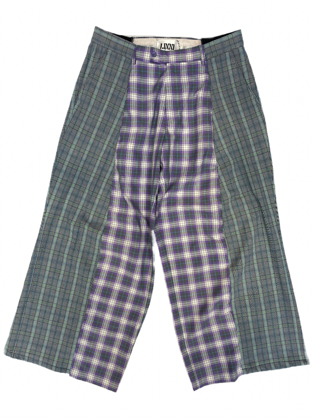 The Two-Tone Lilac and Grey Tartan Trousers