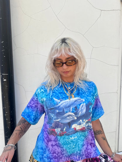 The Courtney Vintage Dolphin T-shirt Dress