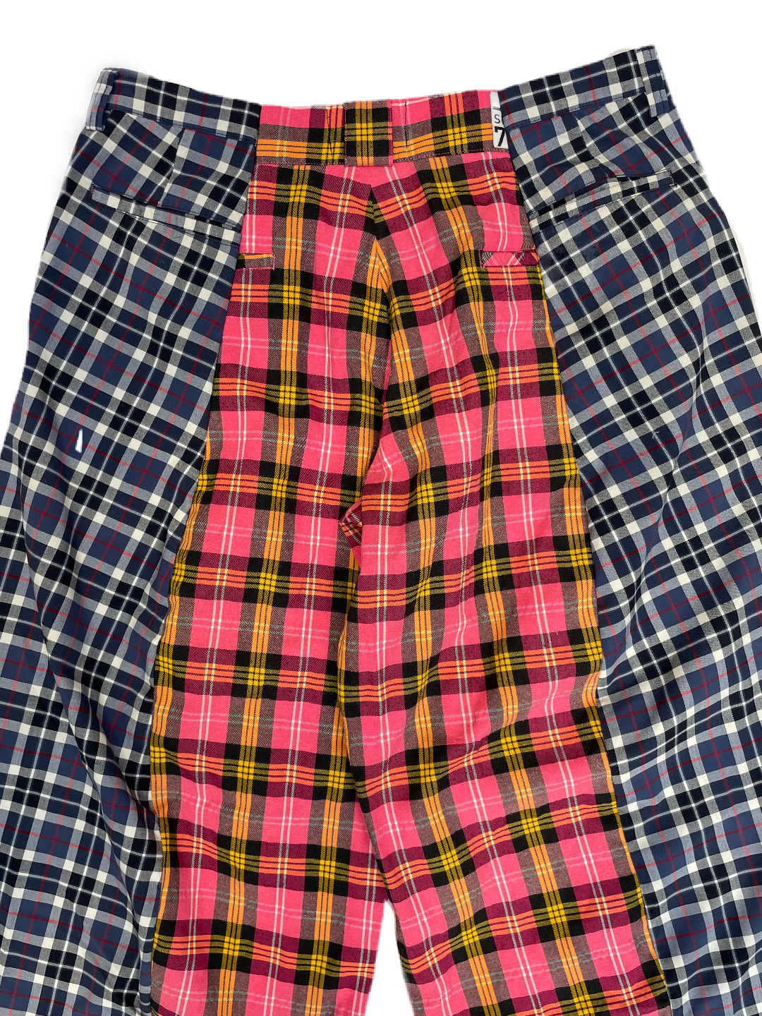 The Two-Tone Pink and Blue Tartan Trousers