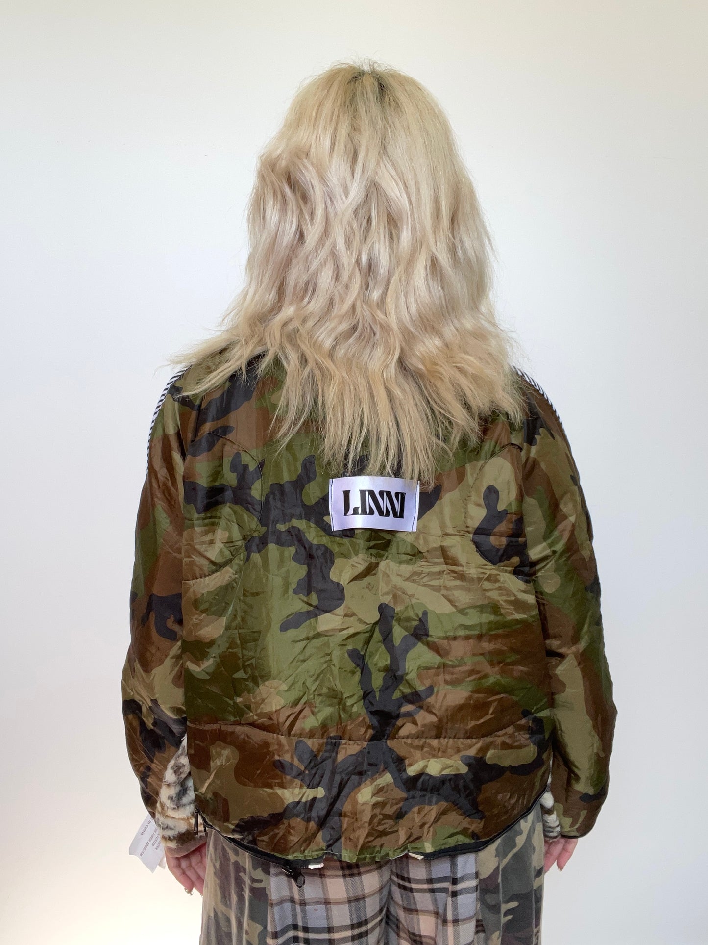 The Bomber Jacket in Camo and Pink Florals