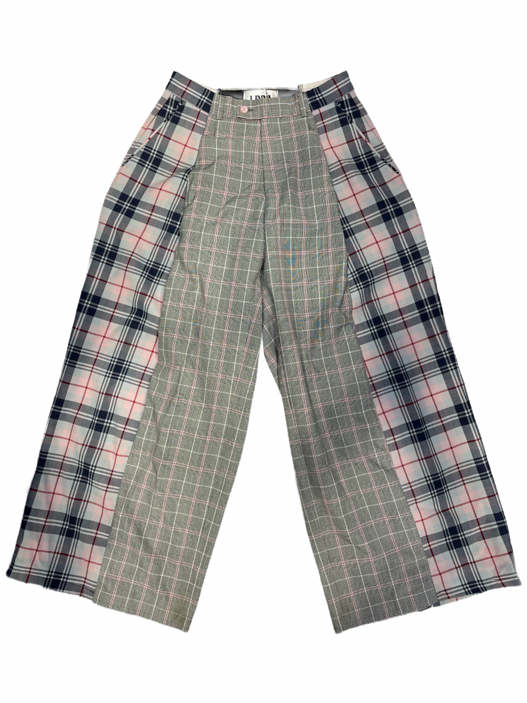 The Two-Tone Trousers in Grey and Pink Tartan