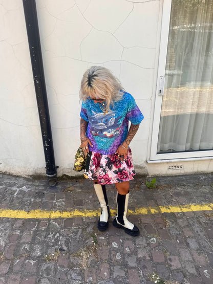 The Courtney Vintage Dolphin T-shirt Dress