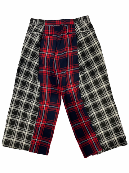 The Two-Tone Trousers in Red and Black Tartan
