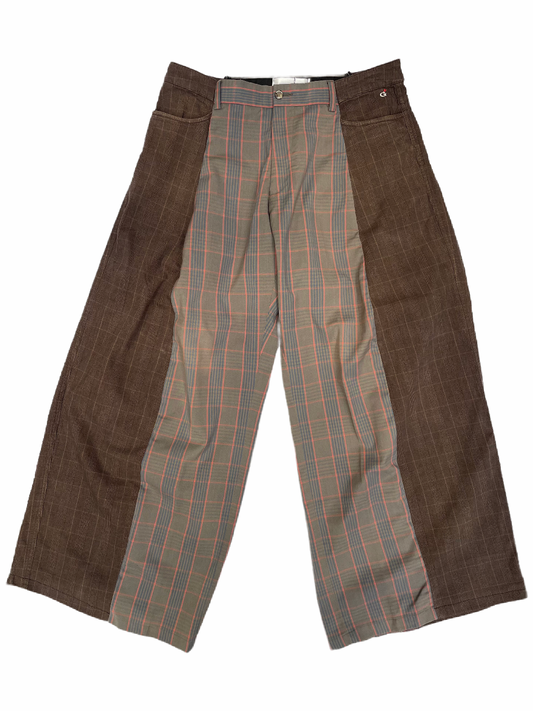 The Two-Tone Brown and Pink Tartan Trousers