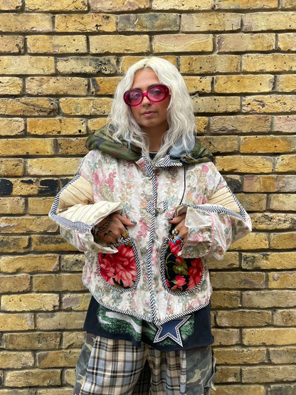 The Puffer Jacket in Cream and Camo