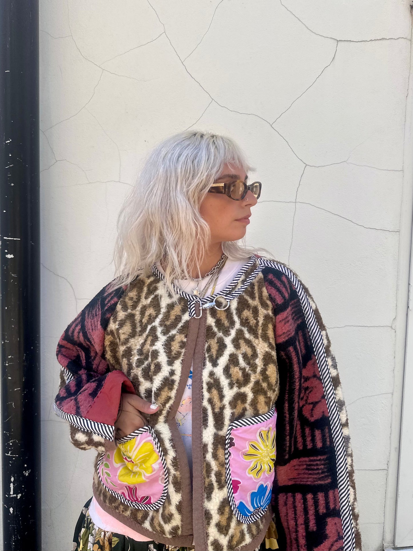 The Bomber Jacket in Leopard and Pink Florals