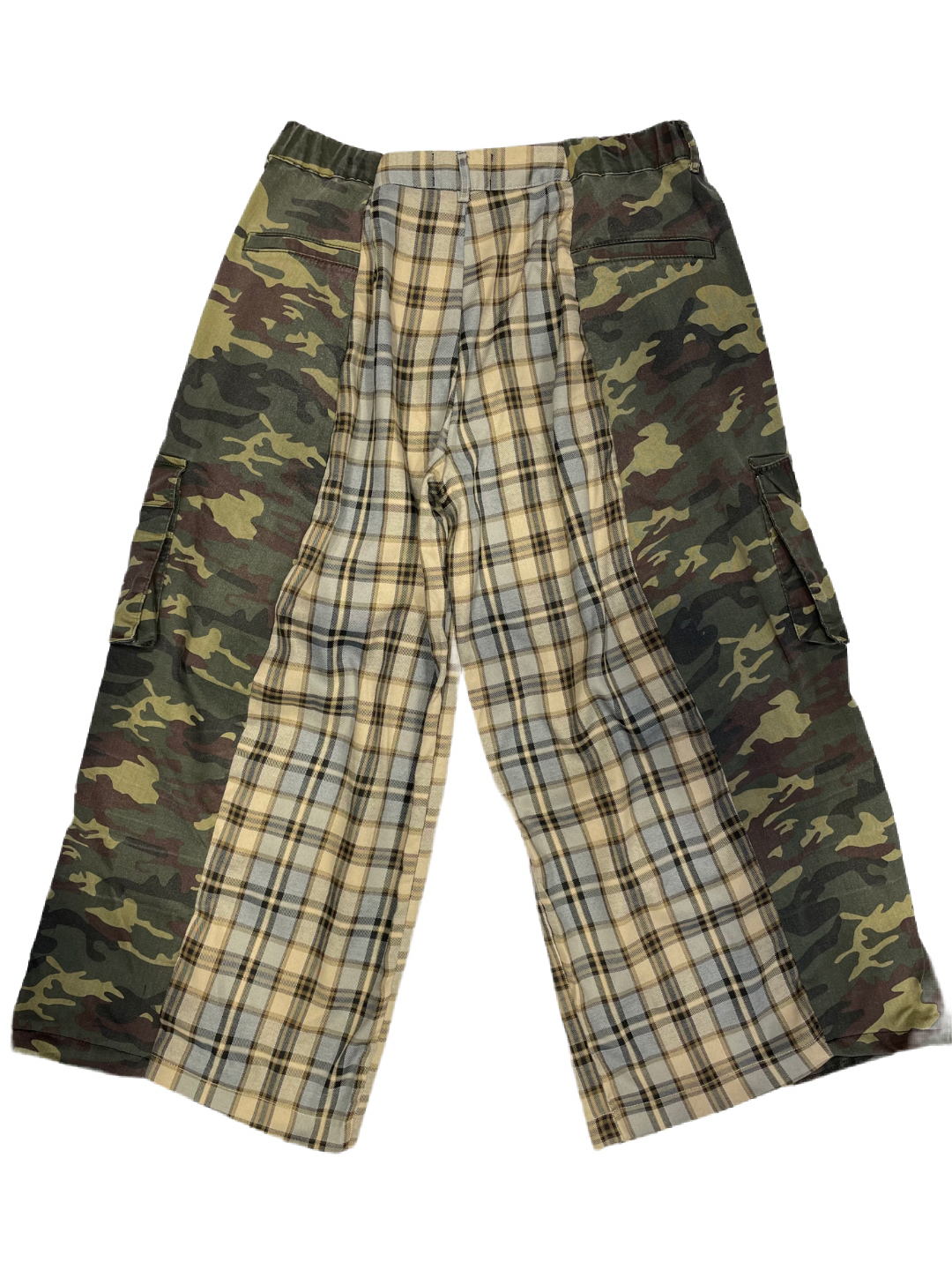 The Two-Tone Camouflage and Cream Tartan Trousers