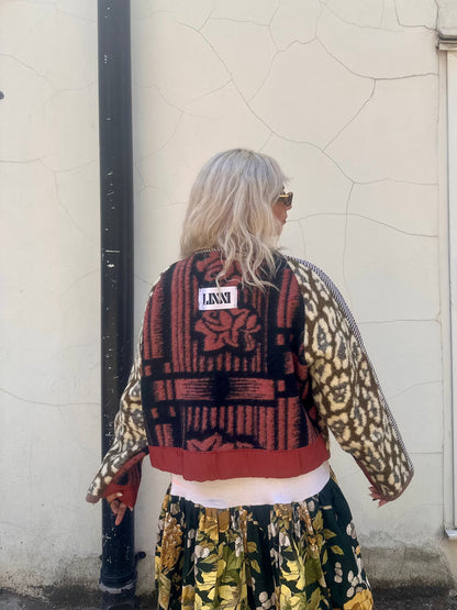 The Bomber Jacket in Leopard and Pink Florals