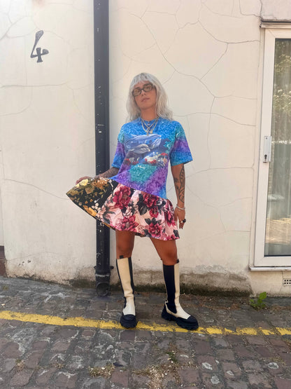 The Courtney Vintage Dolphin T-shirt Dress