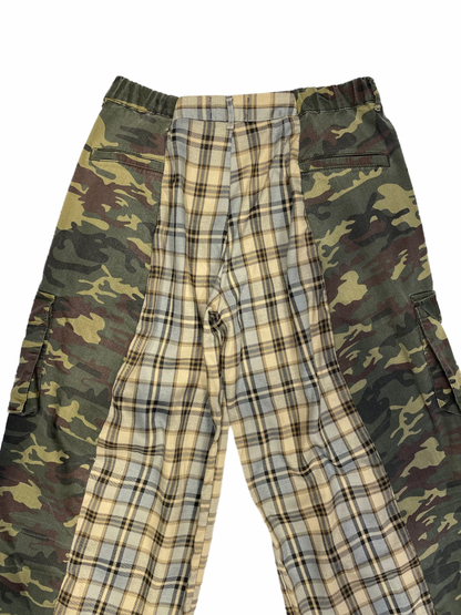 The Two-Tone Camouflage and Cream Tartan Trousers