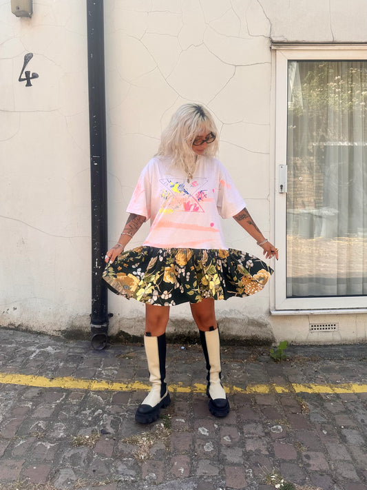 The Courtney Vintage Fishes T-shirt Dress