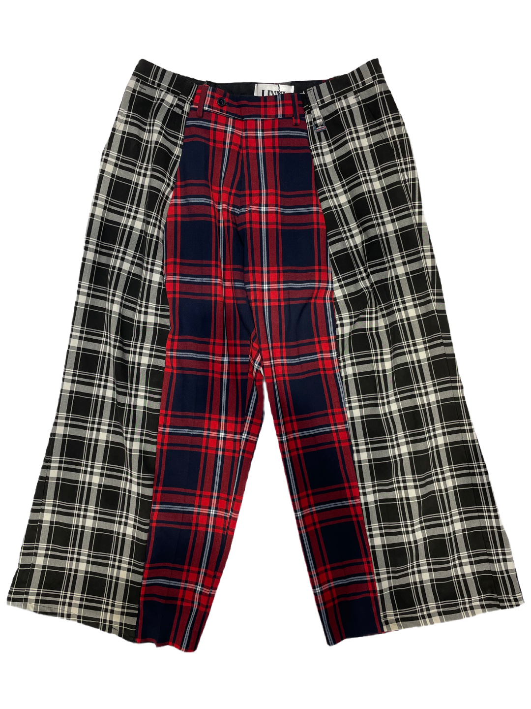 The Two-Tone Trousers in Red and Black Tartan