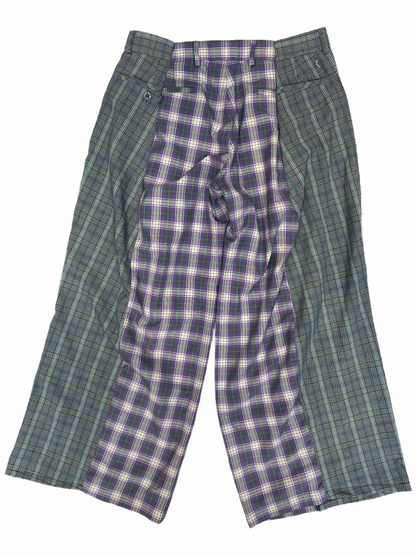The Two-Tone Lilac and Grey Tartan Trousers