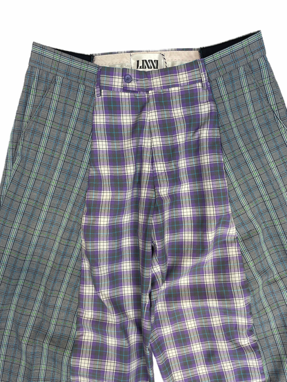 The Two-Tone Lilac and Grey Tartan Trousers