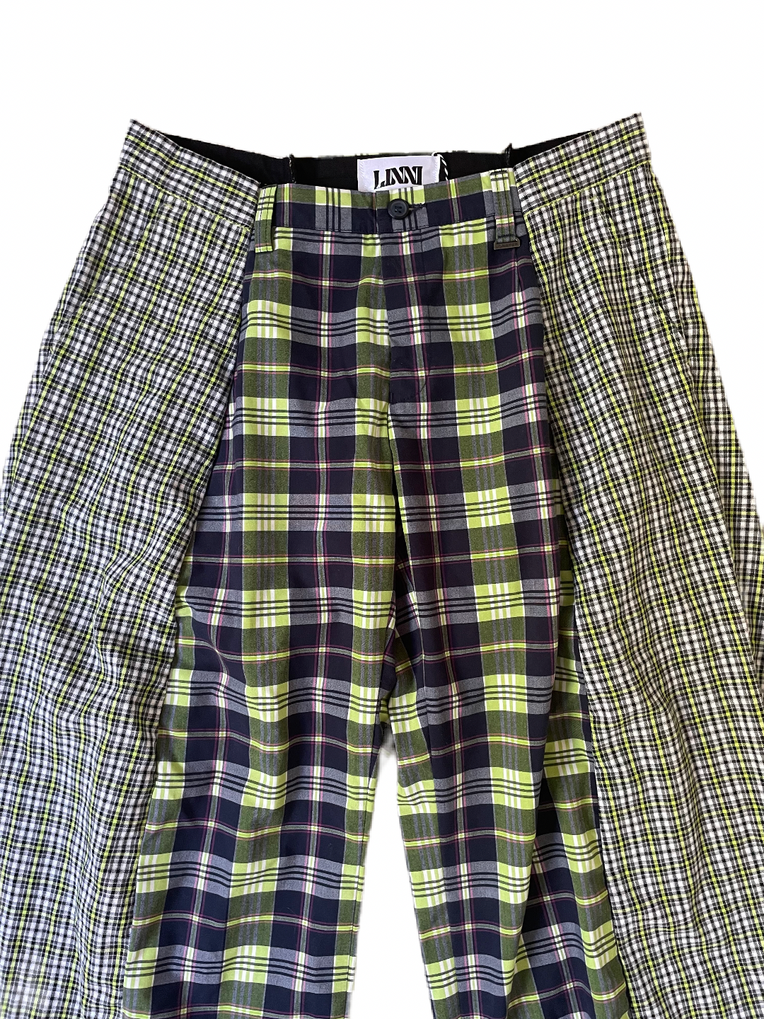 The Two-Tone Green and Blue Tartan Trousers