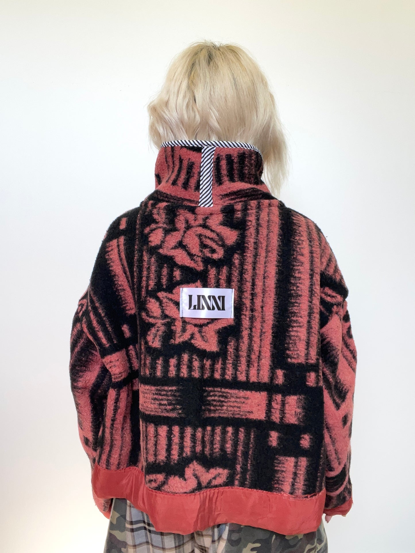 The Boxy Jacket in Red and Green Camo