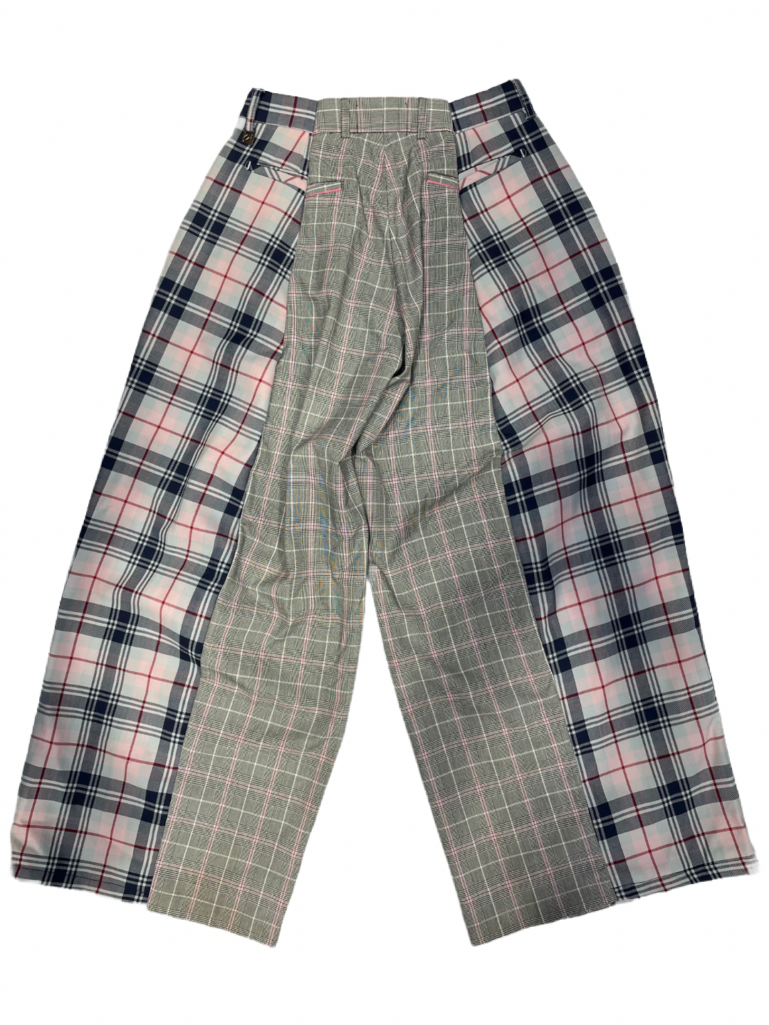 The Two-Tone Trousers in Grey and Pink Tartan