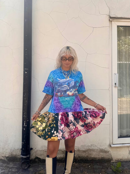 The Courtney Vintage Dolphin T-shirt Dress