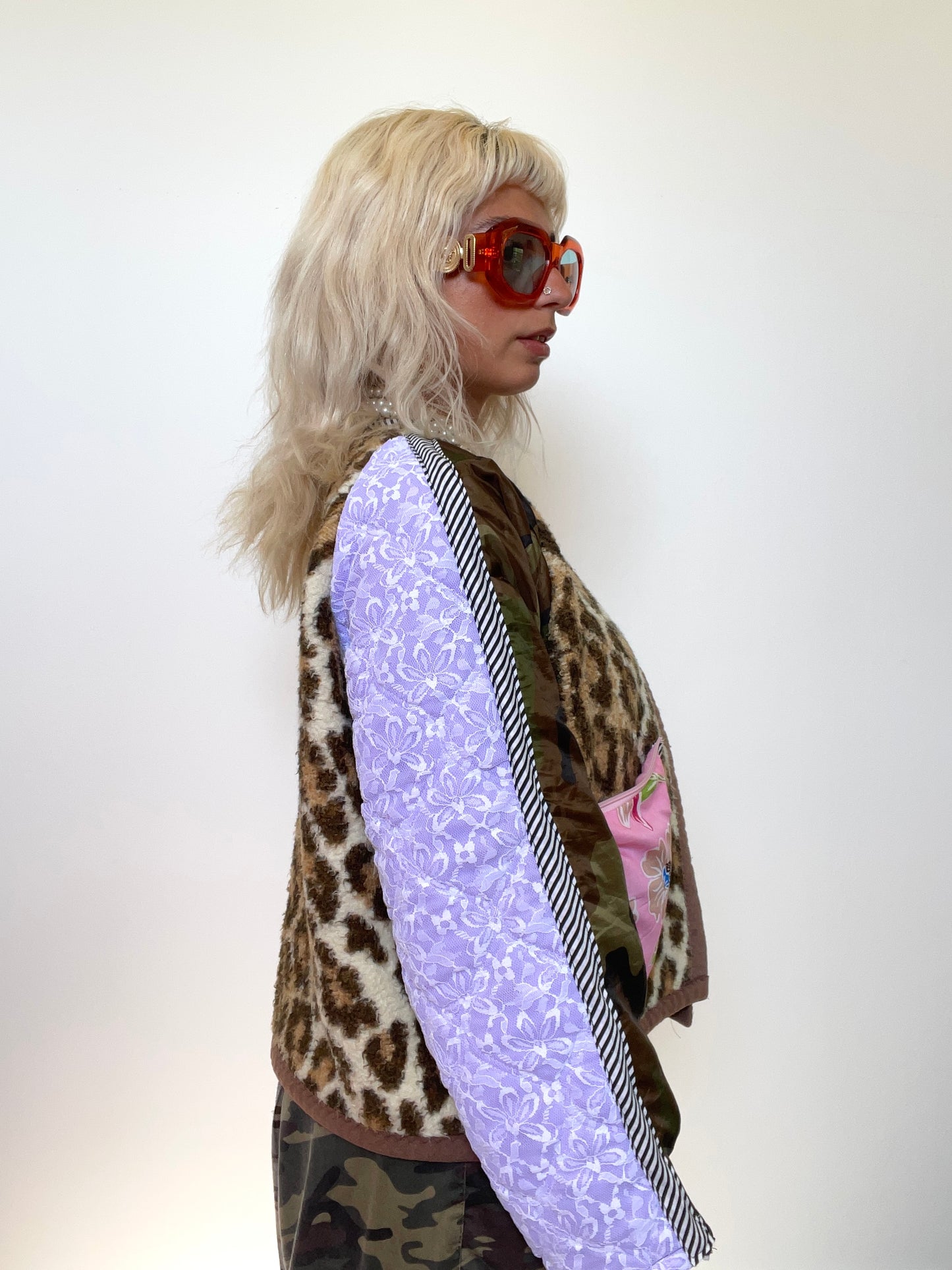 The Bomber Jacket in Leopard and Pink Florals