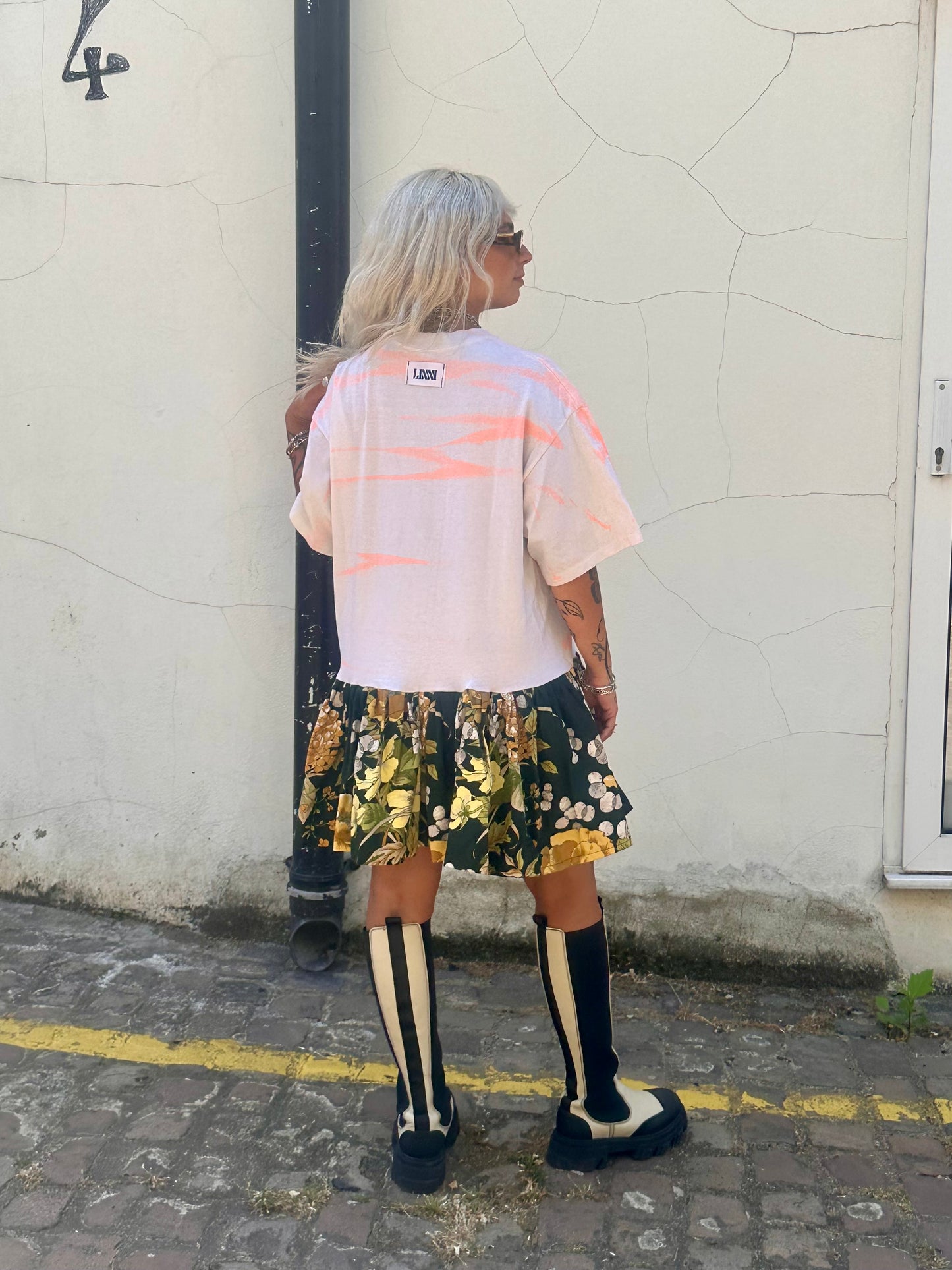 The Courtney Vintage Fishes T-shirt Dress