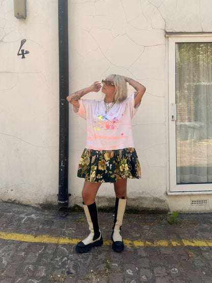 The Courtney Vintage Fishes T-shirt Dress