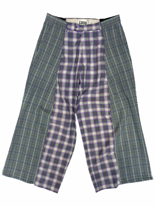 The Two-Tone Lilac and Grey Tartan Trousers