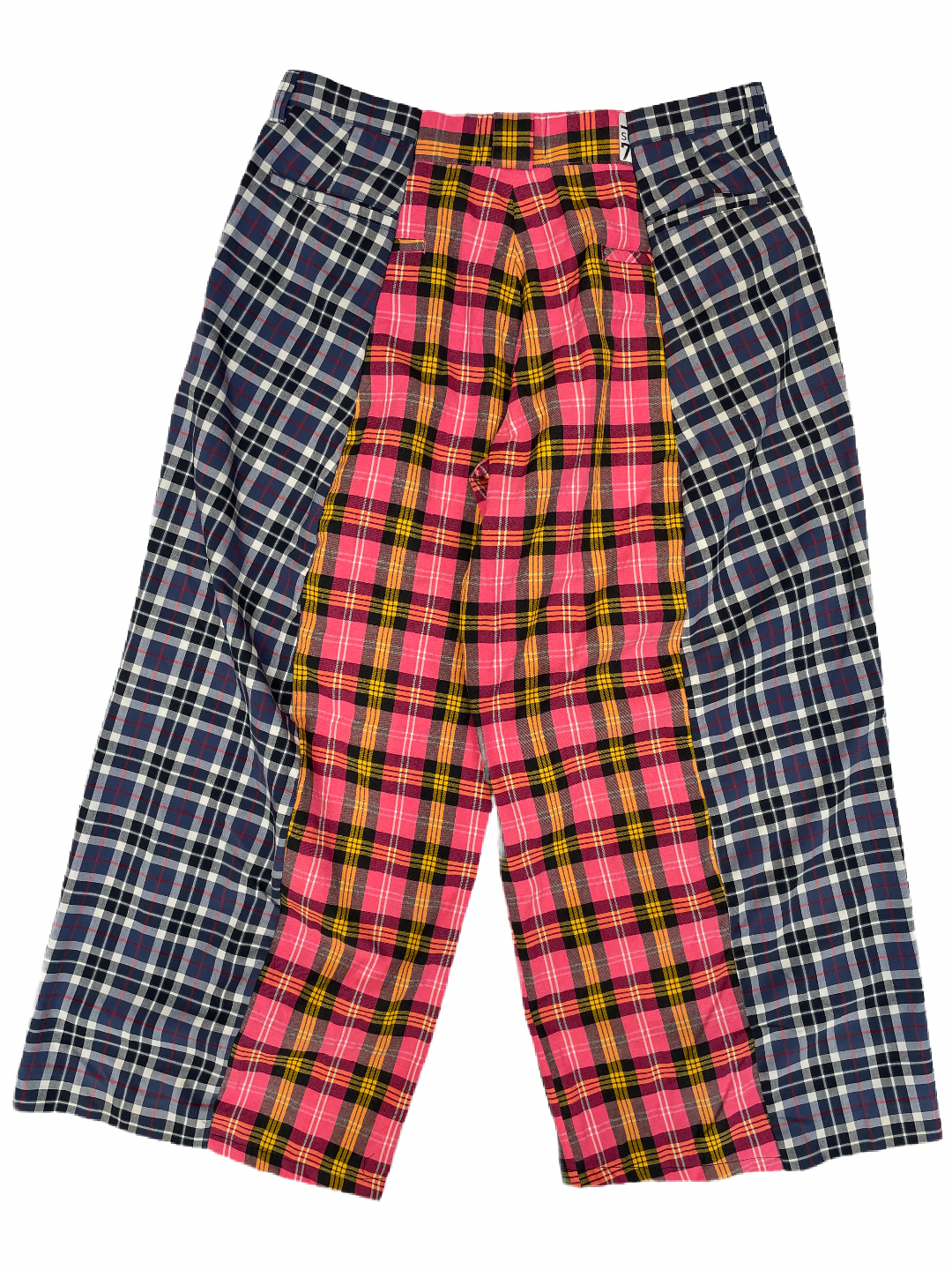 The Two-Tone Pink and Blue Tartan Trousers