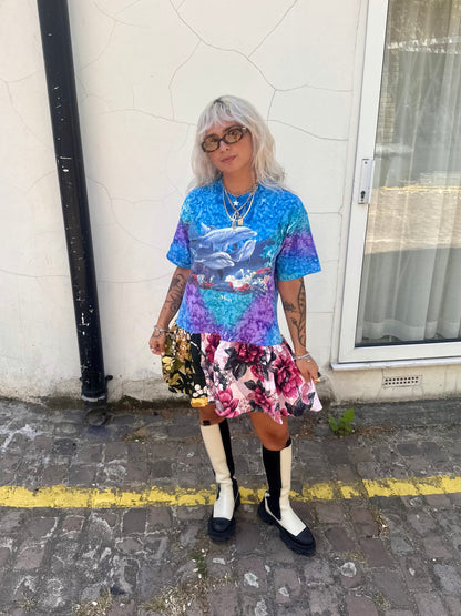 The Courtney Vintage Dolphin T-shirt Dress