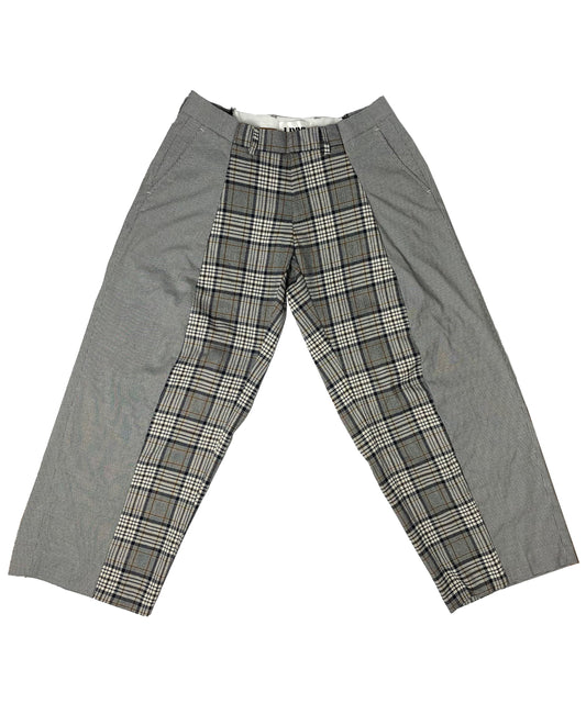 THE TWO TONE TARTAN GREY TROUSERS