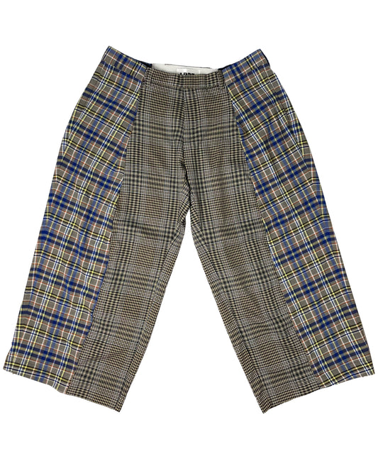 THE TWO TONE TARTAN GREY AND BLUE TROUSERS