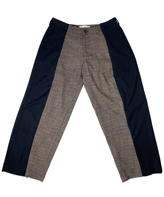 THE TWO TONE TARTAN BLUE TROUSERS