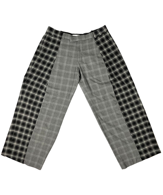 THE TWO TONE TARTAN GREY TROUSERS