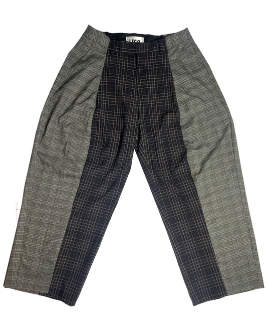 THE TWO TONE TARTAN BROWN TROUSERS