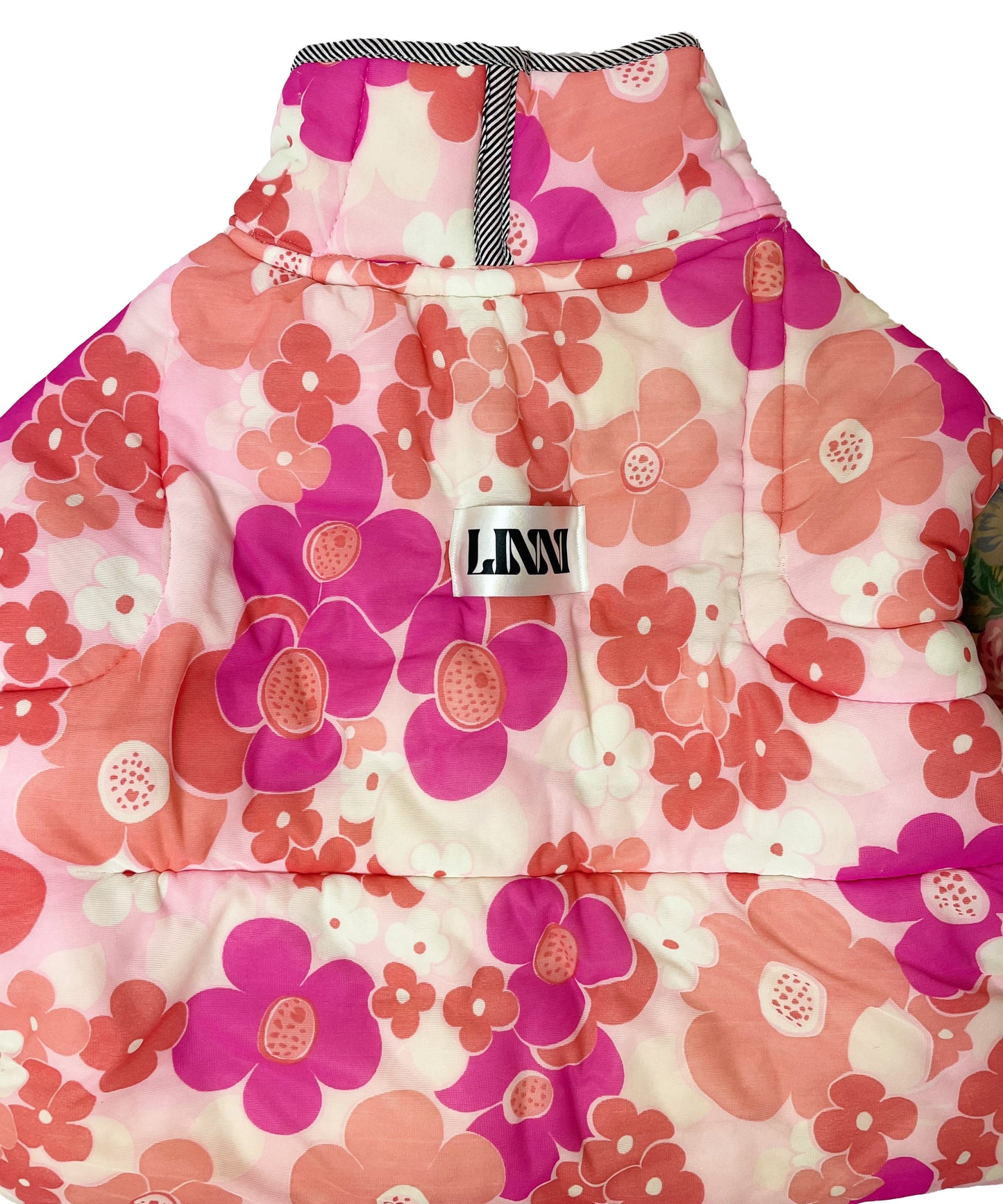 THE PUFFER PINK MIXED FLORAL