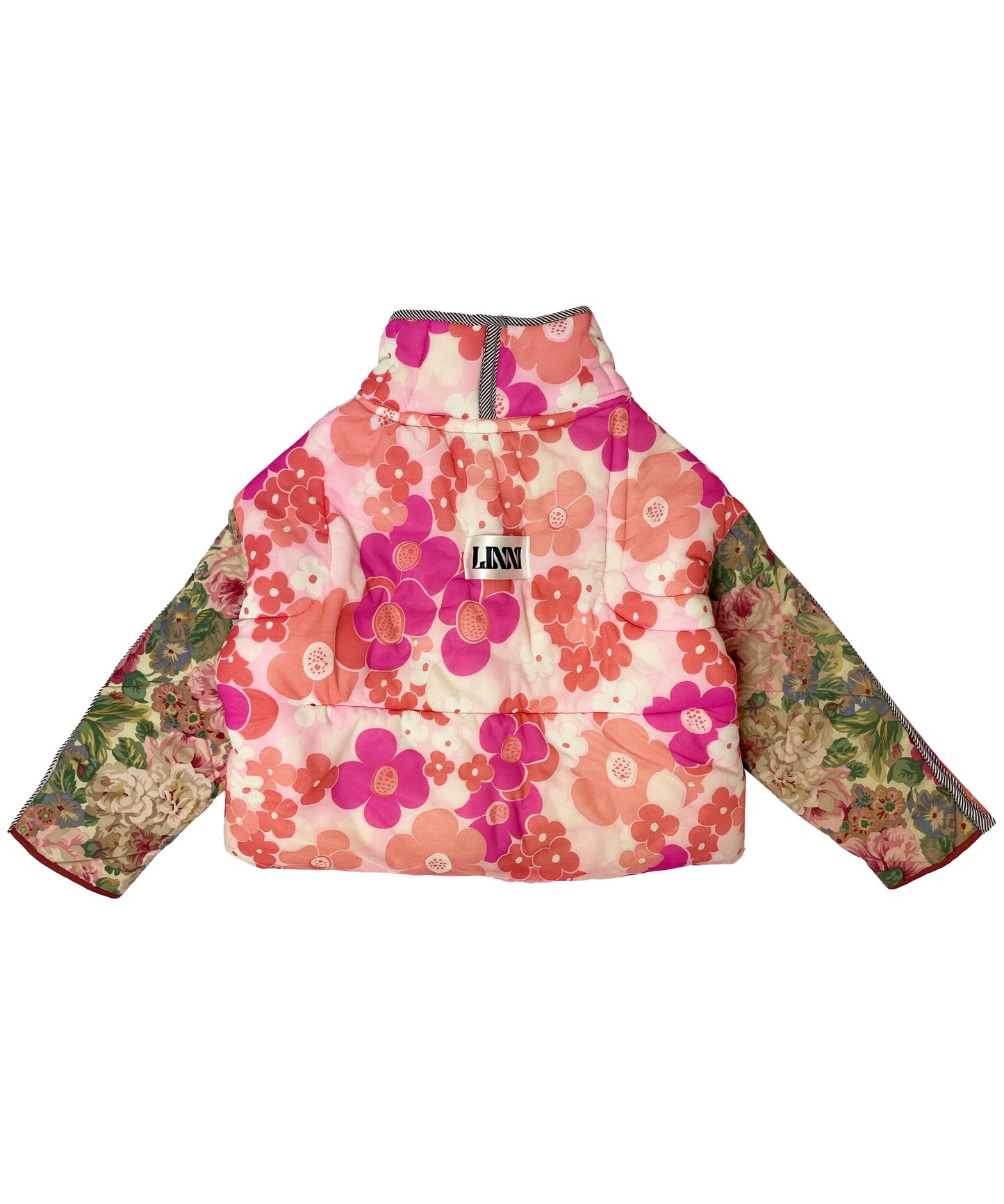 THE PUFFER PINK MIXED FLORAL