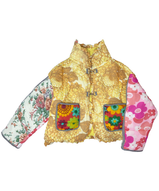 THE PUFFER MIXED YELLOW FLORAL